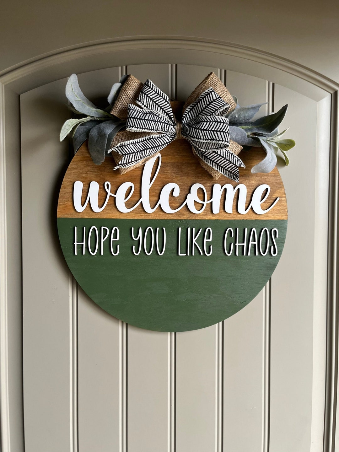 Funny Door Hanger Sign Front Door Spring Door Etsy