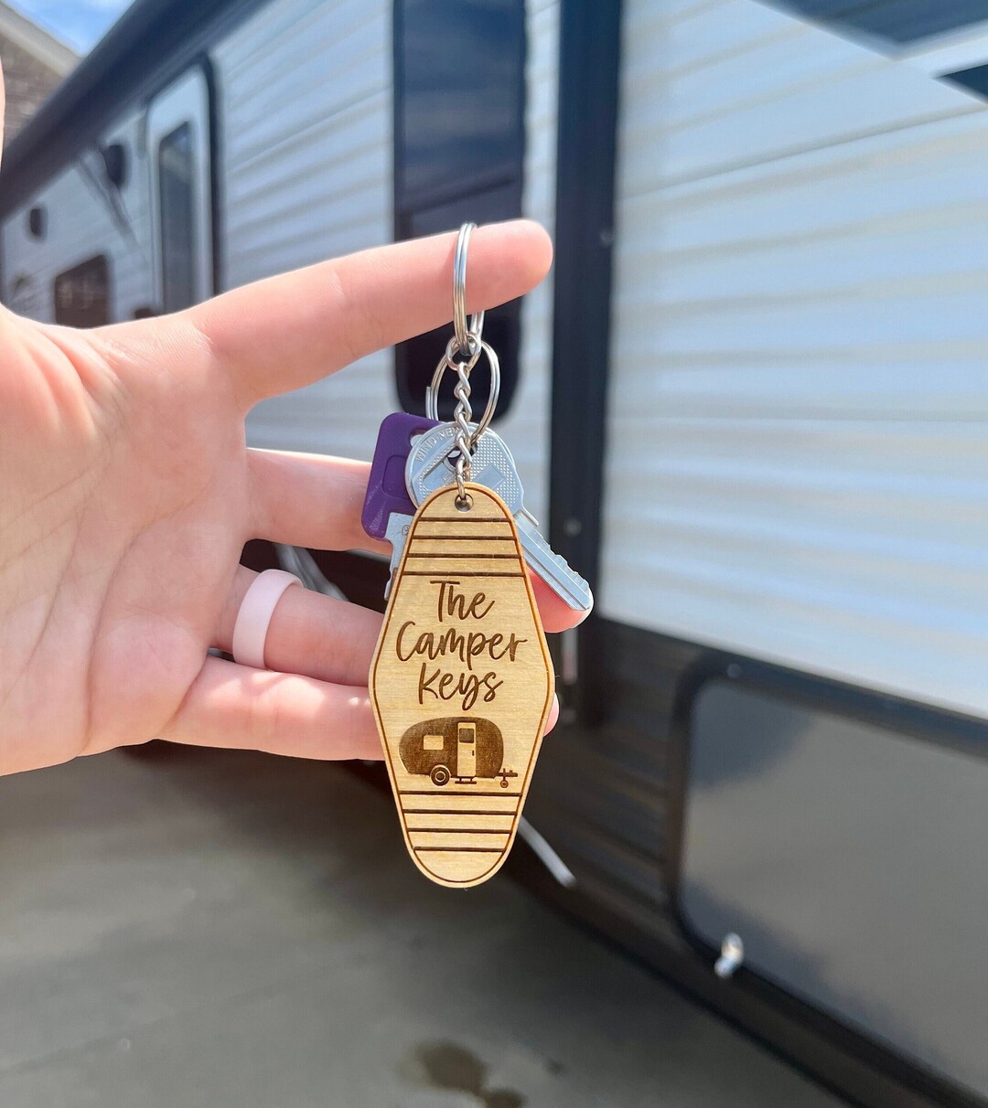 Keys to the Camper Keychain, RV Key Chain, Camper Accessories, Glamping