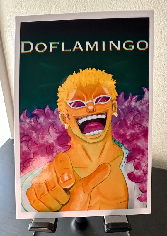 Print illustration Donquixote Doflamingo One piece -  Portugal