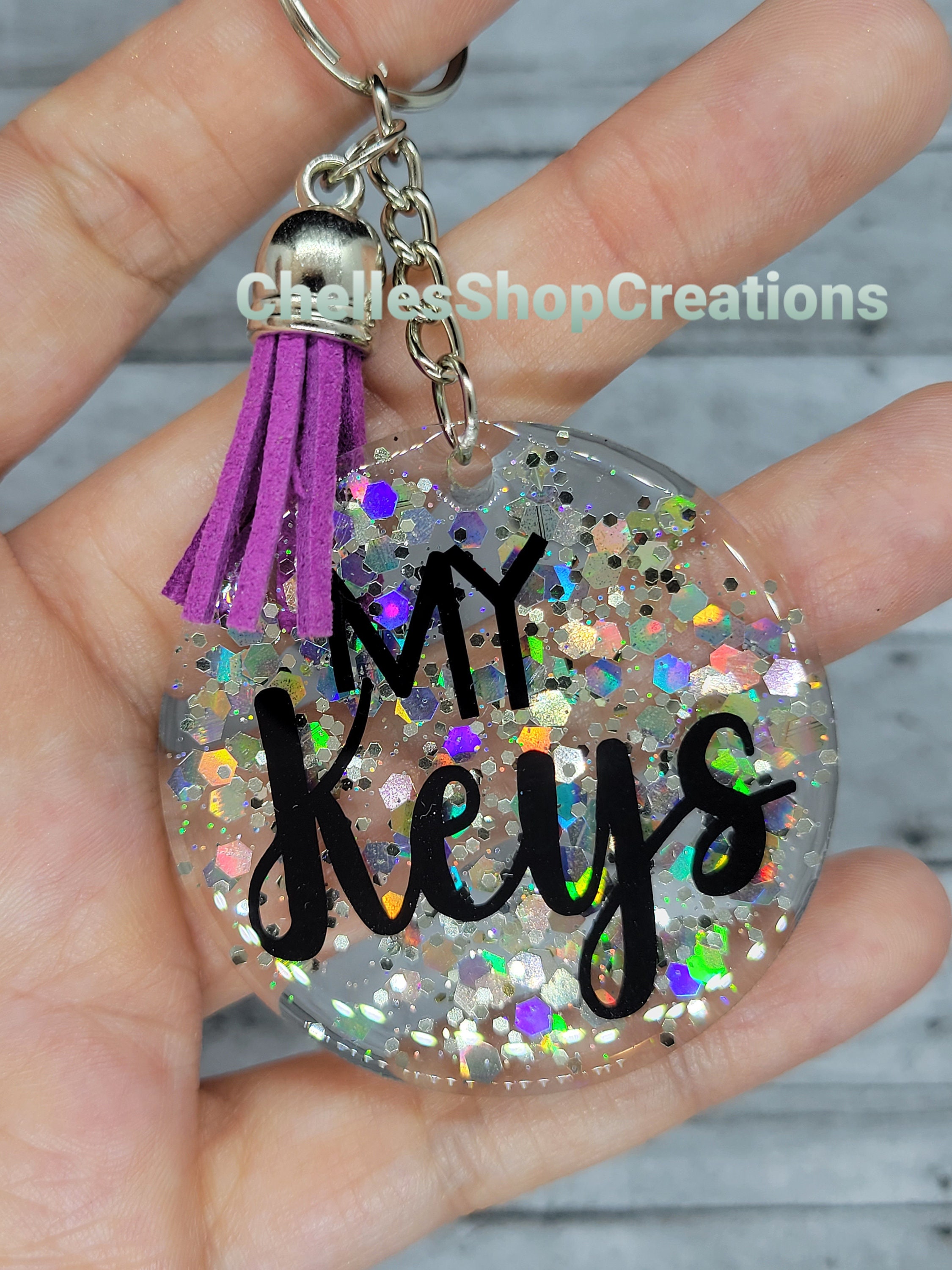 personalized laser etched acrylic keychain — the kimi collective