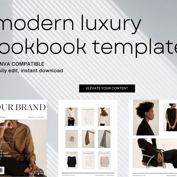 Modernes Luxus Lookbook Template CANVA