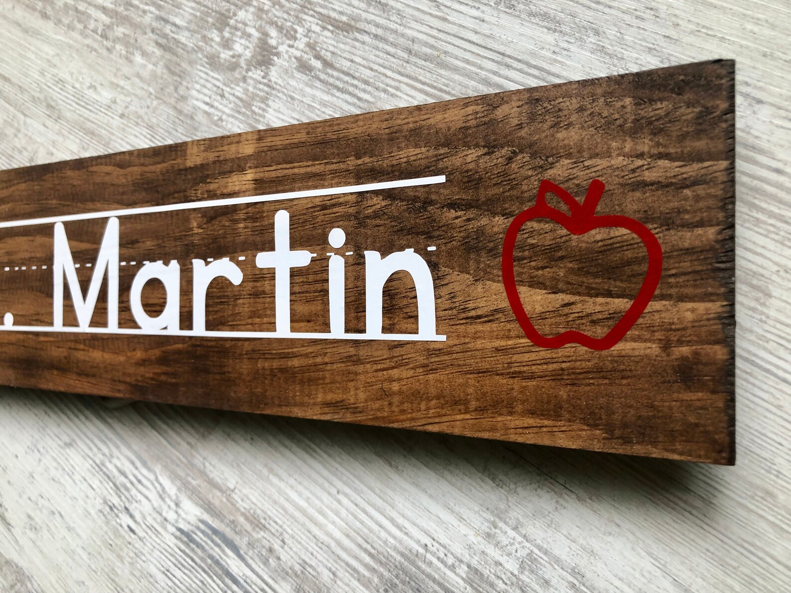 Teacher Name Sign Personalized Wooden Sign Plate Signage / Etsy