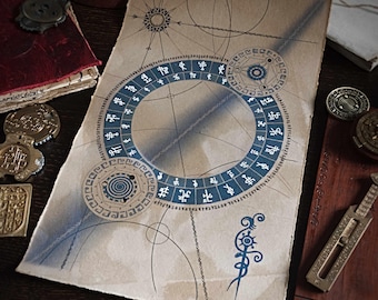 Pergamino de teletransportación: accesorio o regalo ideal para D&D y juegos de rol de mesa, arte fantástico