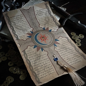Scroll of Resurrection - Ideal Prop or Gift for D&D and Tabletop RPGs, Fantasy Art