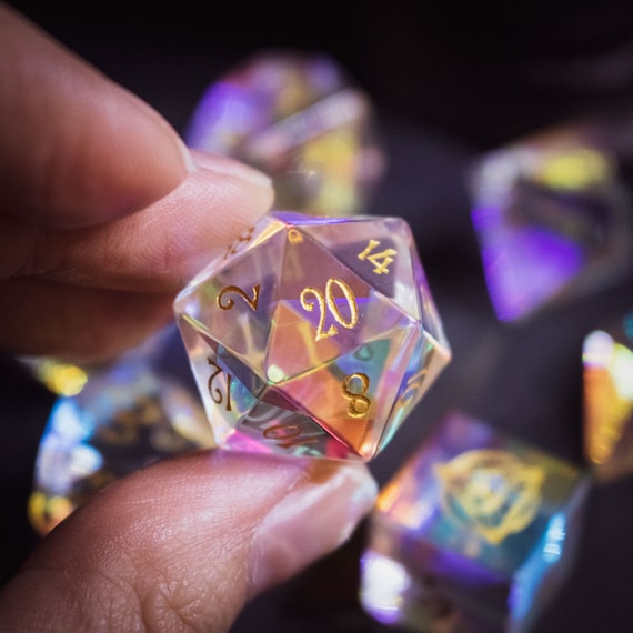Chromatic Orb Precious Gemstone Dice Set for D D Pathfinder Tabletop RPG Games Etsy Australia
