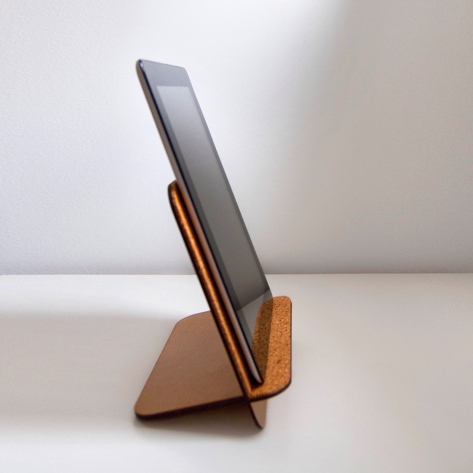 Cork Tablet Stand . Kindle Holder . Tabletop Ereader Stand . Etsy