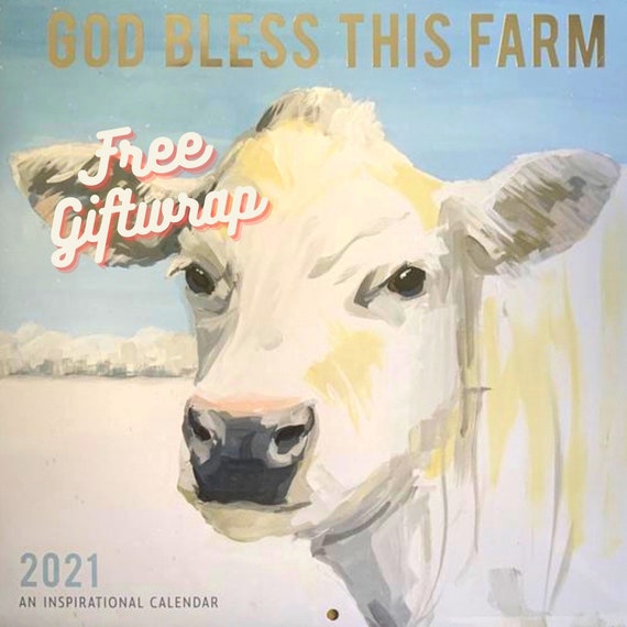 Farmers Market Sale 2021 Calendar God Bless This Farm Etsy
