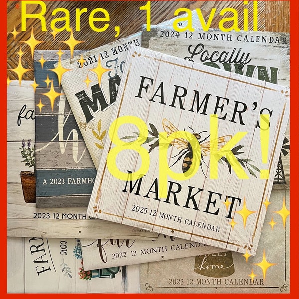 2025 Farmers Market Calendar Etsy