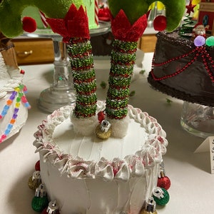 Fake Christmas Elf Cake