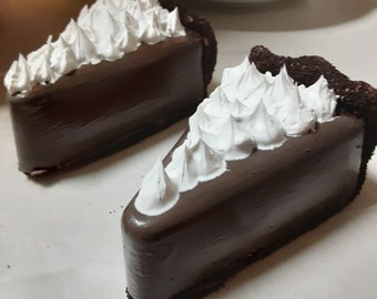 Faux Chocolate Cream Pie Slice