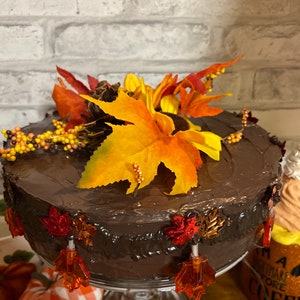 Faux Chocolate Fall Cake