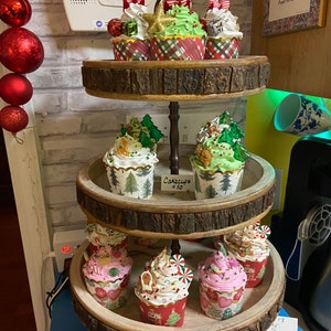 Fake Christmas Cake cups