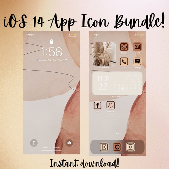 Creamy Neutral Aesthetic App Icons For Ios 14 Social Media Etsy Creamy Neutral Aesthetic App Icons For Ios 14 Social Media Etsy