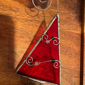 Stained Glass Christmas tree Ornaments