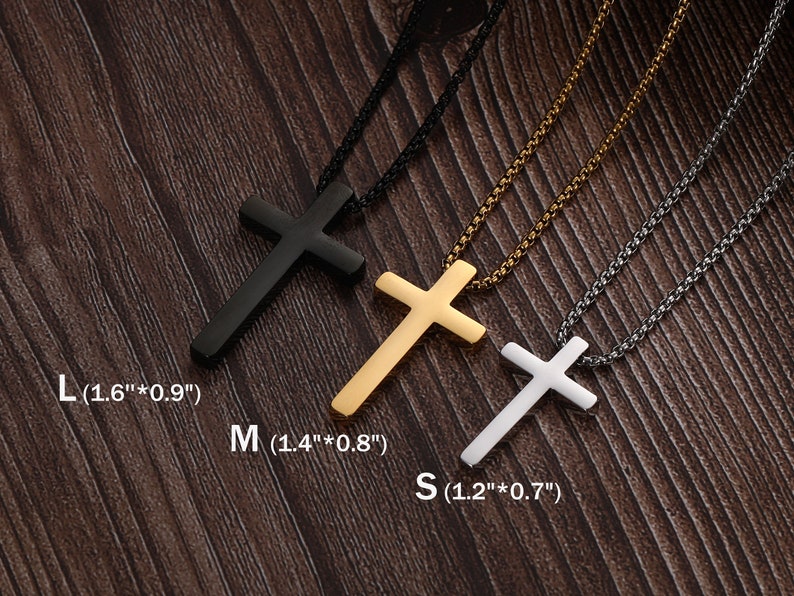 Personalized Cross Necklace for Men Dad Boyfriend Custom Name Unisex ...