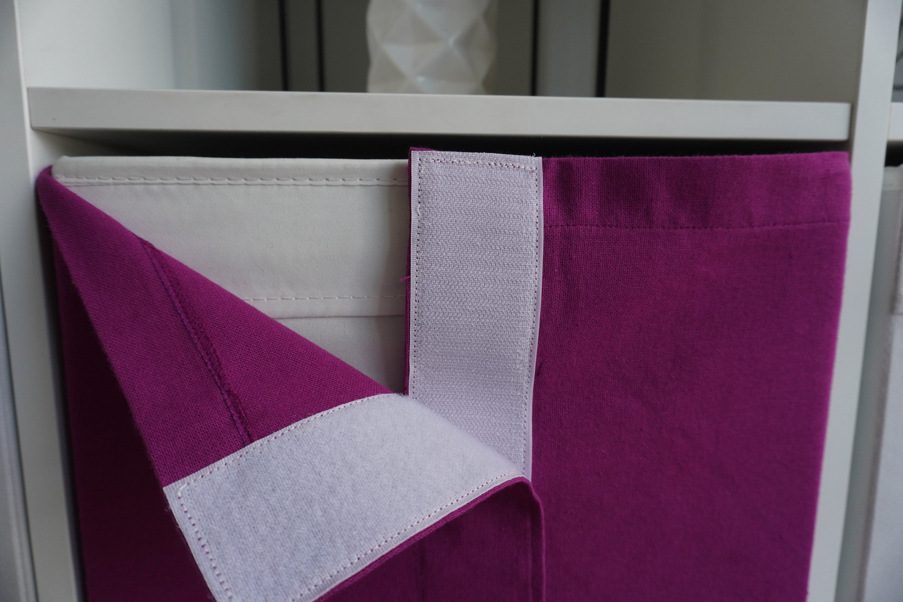 Ikea Drona Box Cover / Plum Purple Uni / Kallax plank unit / Etsy
