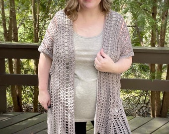 Lanai Lounger Cardi, Crochet Pattern