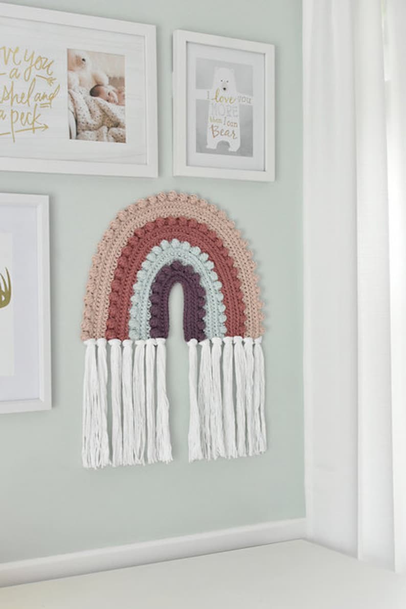 Rainbow Wall Hanging Crochet Pattern Etsy