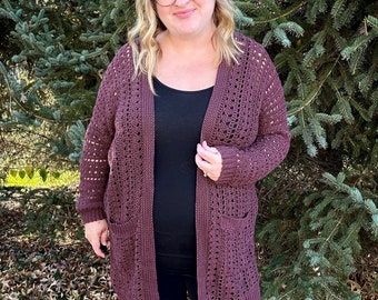 Larkspur Cardigan, Crochet Pattern