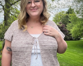 Jasmine Cardi, Crochet Pattern