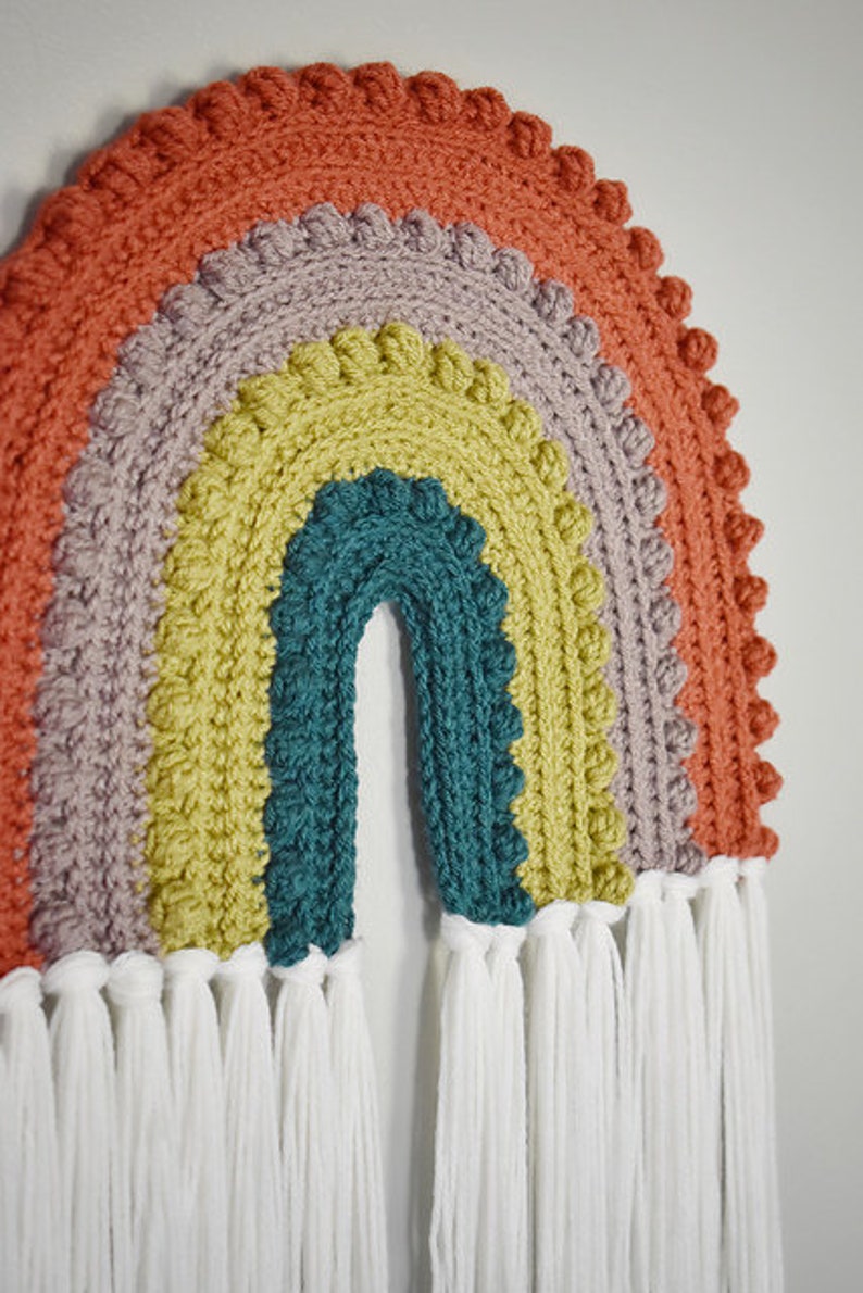 Rainbow Wall Hanging, Crochet Pattern image 3