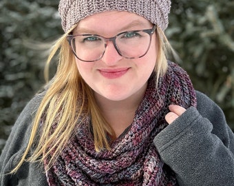 Cordgrass Hat and Cowl Set, Crochet Pattern