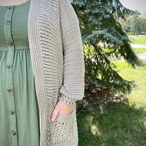 Pebbled Path Strickjacke, Häkelanleitung