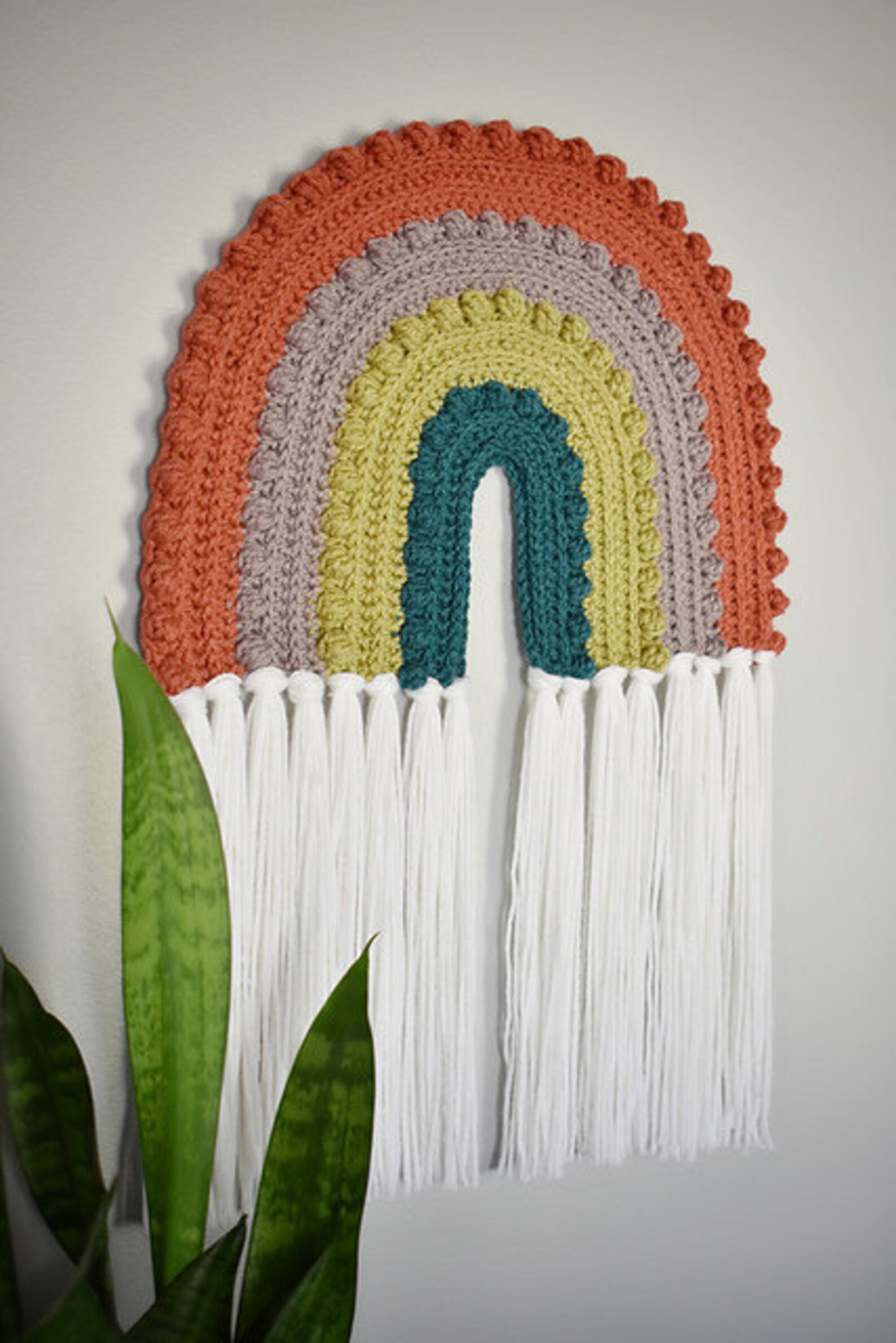 Rainbow Wall Hanging Crochet Pattern Etsy