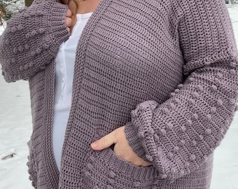 Snapdragon Cardigan, Crochet Pattern