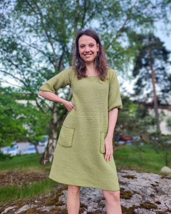 crochet peplum dress Peony Peplum Dress, Adult Size, Crochet Pattern