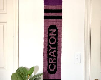 Crayon Wall Hanging, Crochet Pattern