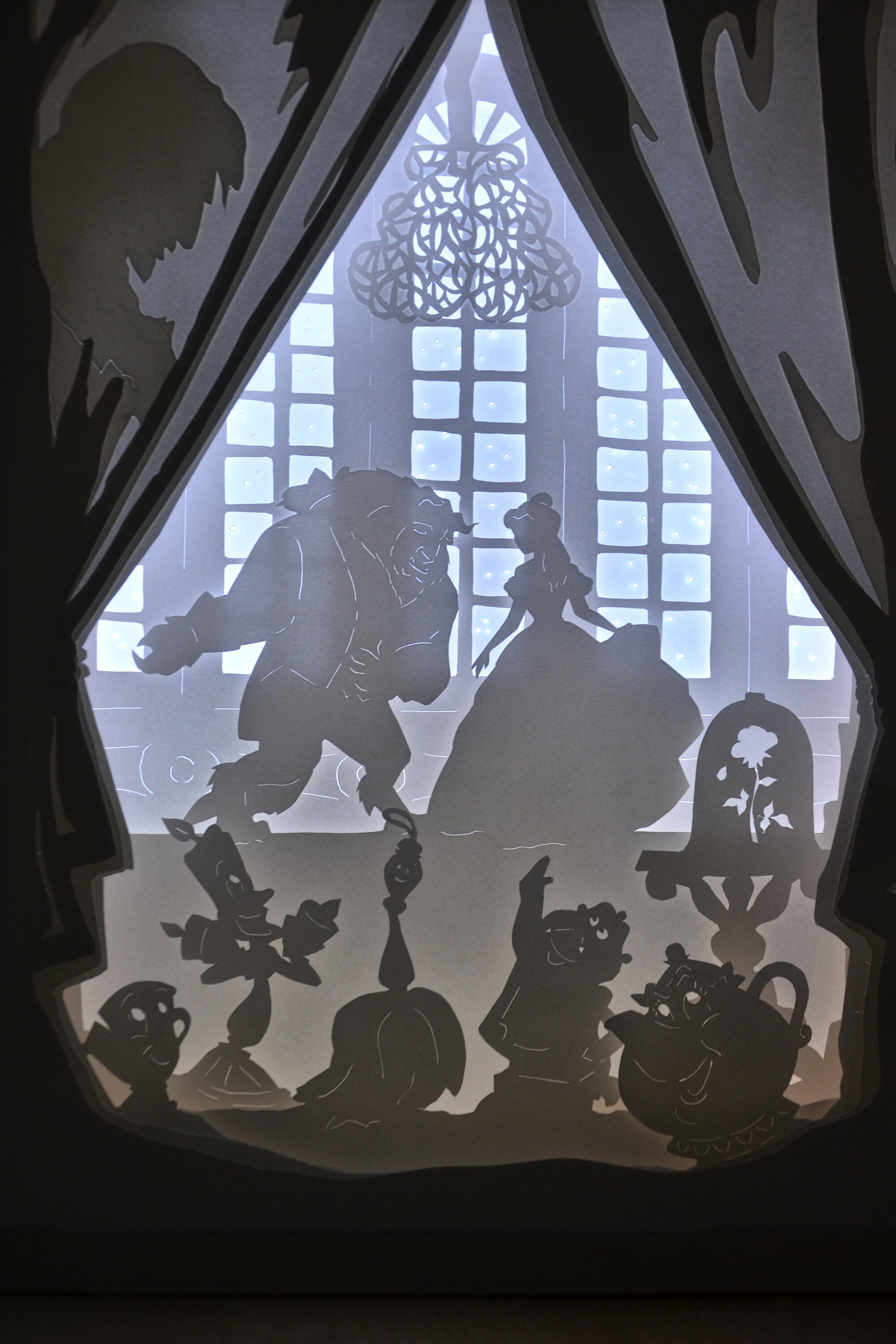 Boite Lumineuse La Belle et La Bête Veilleuse Light Box