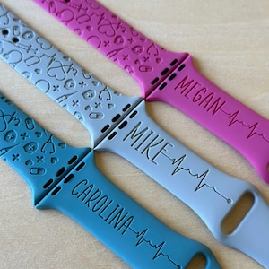 Custom Nurse/Doctor, Hospital, Pharmacy, Apple Watch Band, Iwatch, Smart Watch Band, Personalized Watch Band, Stethoscope Apple Band, Nurse