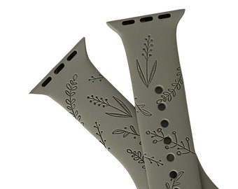 Engraved Apple Watch Band for a Woman, Compatible with Series 1-9, SE, SE2, Ultra – 38mm to 49mm