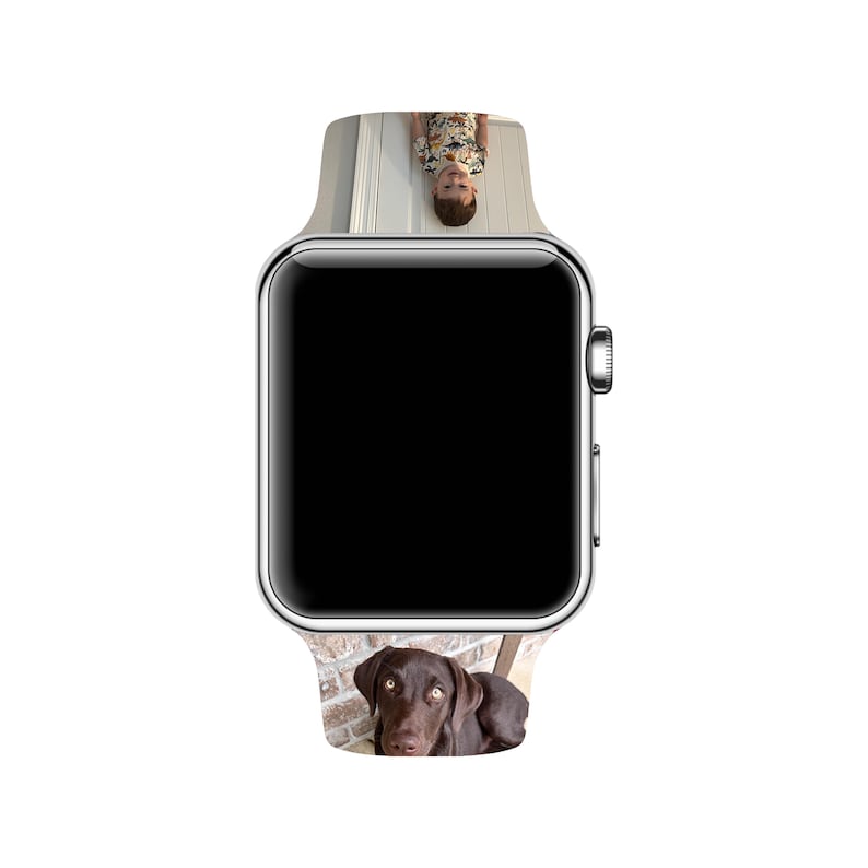 Correa de reloj con foto personalizada compatible con Apple Watch series 1-9, 38 mm, 40 mm, 41 mm, 42 mm, 44 mm, 45 mm, 49 mm, SE, SE2, Ultra, Ultra 2, Picture imagen 4