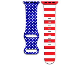 USA Flag Apple Watch Band, Stars and Stripes