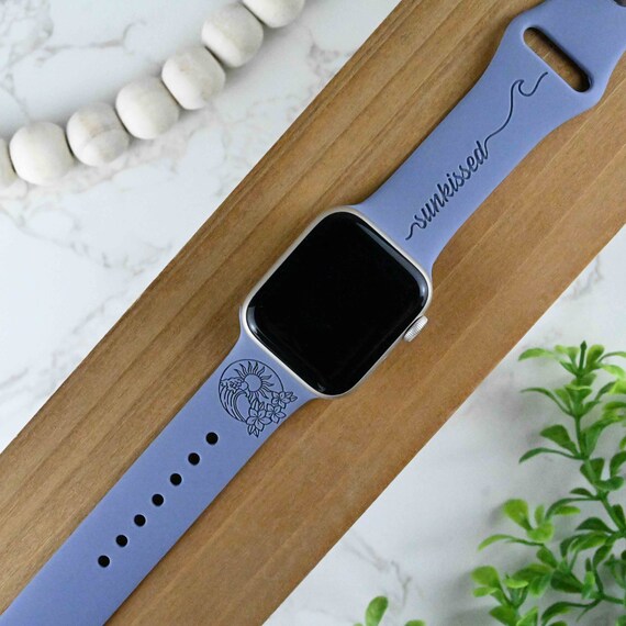 Correa grabada para Apple Watch para mujer compatible con las series 1 9 SE SE2 Ultra de 38 mm a 49 mm Etsy Mexico
