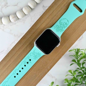 Engraved Apple Watch Band for a Woman, Compatible with Series 1-9, SE, SE2, Ultra – 38mm to 49mm