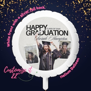 Personalized Helium Balloons, Baby Shower, engagement gift, Custom Printed Full Color Print Balloon, Gag gift, Silver, White Foil Balloons