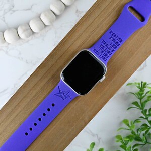 Engraved Apple Watch Band for a Woman, Compatible with Series 1-9, SE, SE2, Ultra – 38mm to 49mm