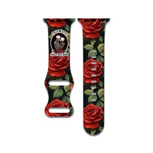 Till death do us part, till death and then some watch band compatible with apple, valentines day, love, soft silicone apple watch band strap