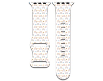 Rainbow Hearts Apple Watch Band, USA Printed