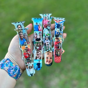 Custom Photo Apple Watch Band, Personalized Picture Gift image 1