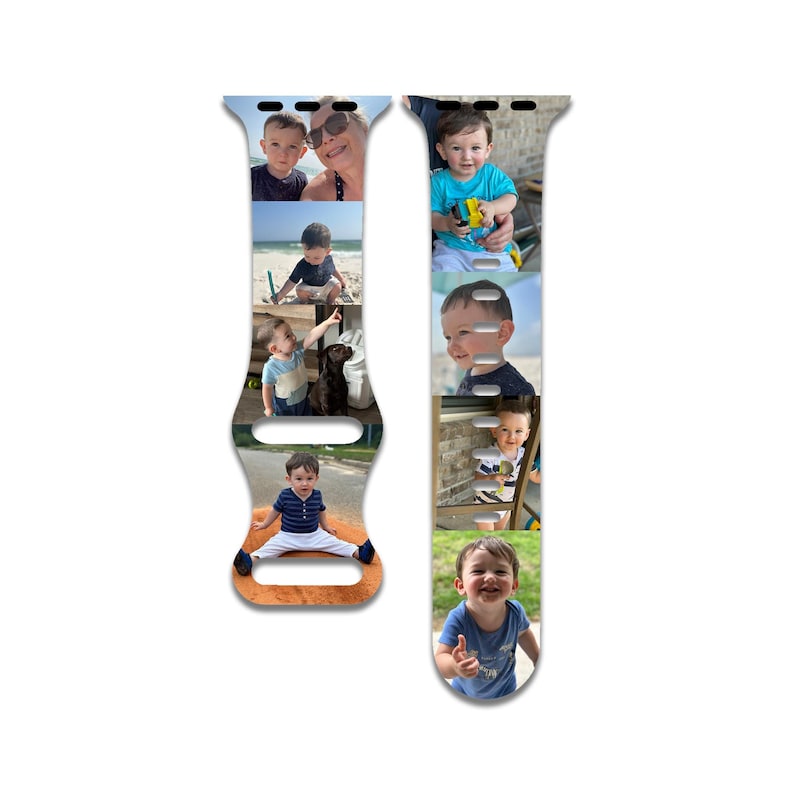 Correa de reloj con foto personalizada compatible con Apple Watch series 1-9, 38 mm, 40 mm, 41 mm, 42 mm, 44 mm, 45 mm, 49 mm, SE, SE2, Ultra, Ultra 2, Picture imagen 1
