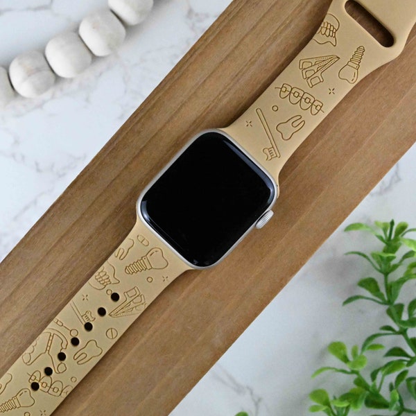 Dentist Hygienist Watch Band Compatible with Apple Watch Series 1-9, 38mm, 40mm, 41mm, 42mm, 44mm, 45mm, 49mm, SE, SE2, Ultra, Ultra 2