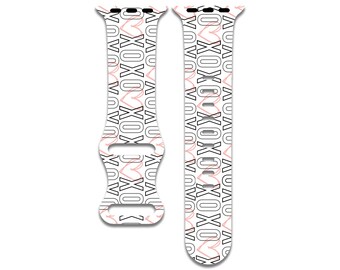 XOXO Hearts Apple Watch Band, Valentines Day Gift