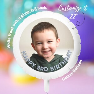 Personalized Helium Balloons, Baby Shower, engagement gift, Custom Printed Full Color Print Balloon, Gag gift, Silver, White Foil Balloons