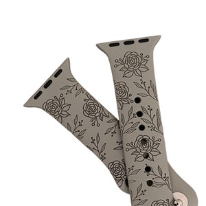 Engraved Apple Watch Band for a Woman, Compatible with Series 1-9, SE, SE2, Ultra – 38mm to 49mm