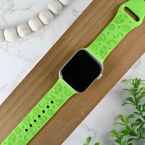 Bracelet Apple Watch gravé pour femme, compatible avec les séries 1-9, SE, SE2, Ultra - 38 mm à 49 mm