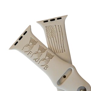 Engraved Apple Watch Band for a Woman, Compatible with Series 1-9, SE, SE2, Ultra – 38mm to 49mm